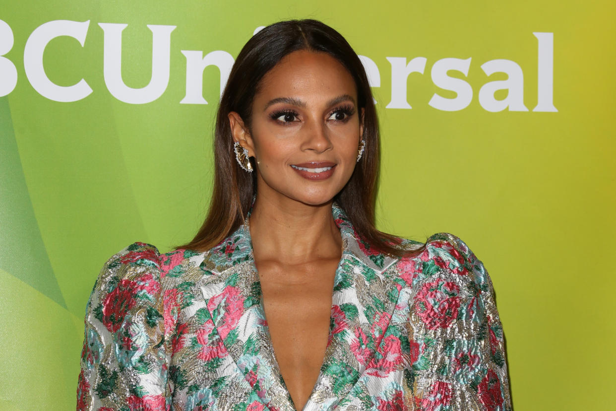 PASADENA, CALIFORNIA - JANUARY 11: Alesha Dixon attends the 2020 NBCUniversal Winter Press Tour at The Langham Huntington, Pasadena on January 11, 2020 in Pasadena, California. (Photo by Paul Archuleta/FilmMagic)