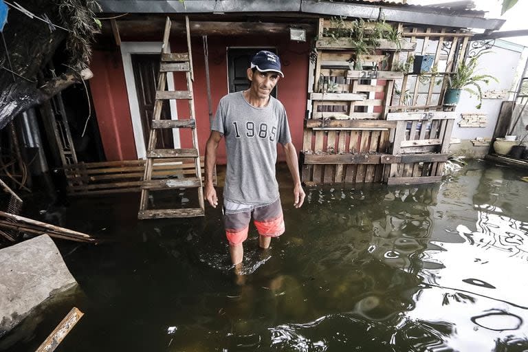 El río Uruguay se desbordó y afectó lo que se conoce como Costa 14