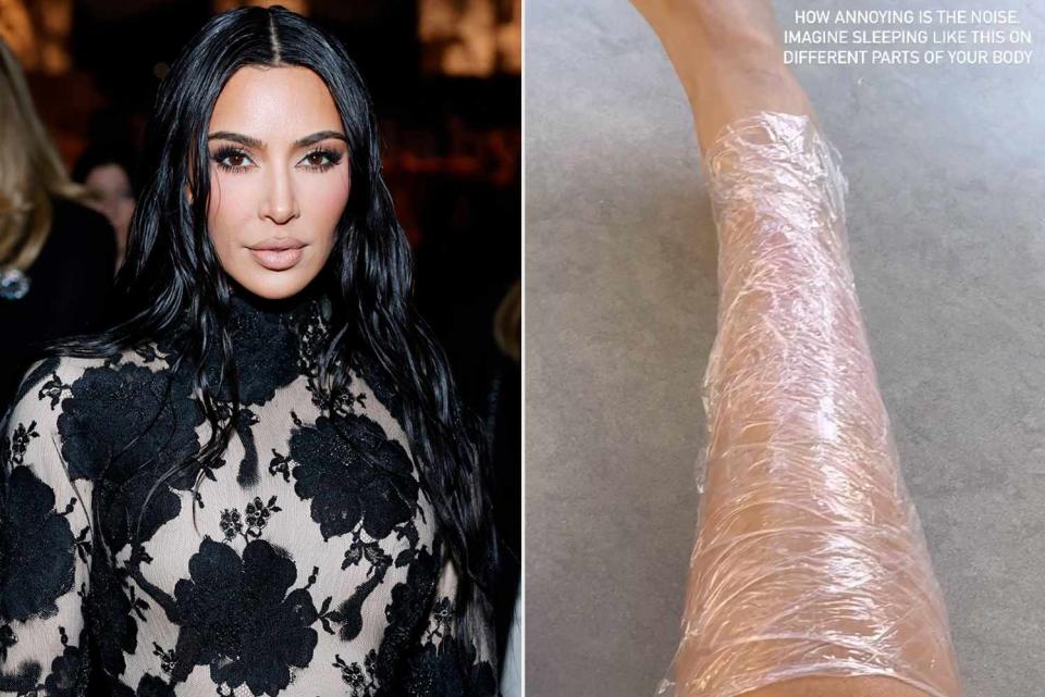 <p>Stefanie Keenan/Getty; Kim Kardashian/Instagram</p> Kim Kardashian treating her psoriasis