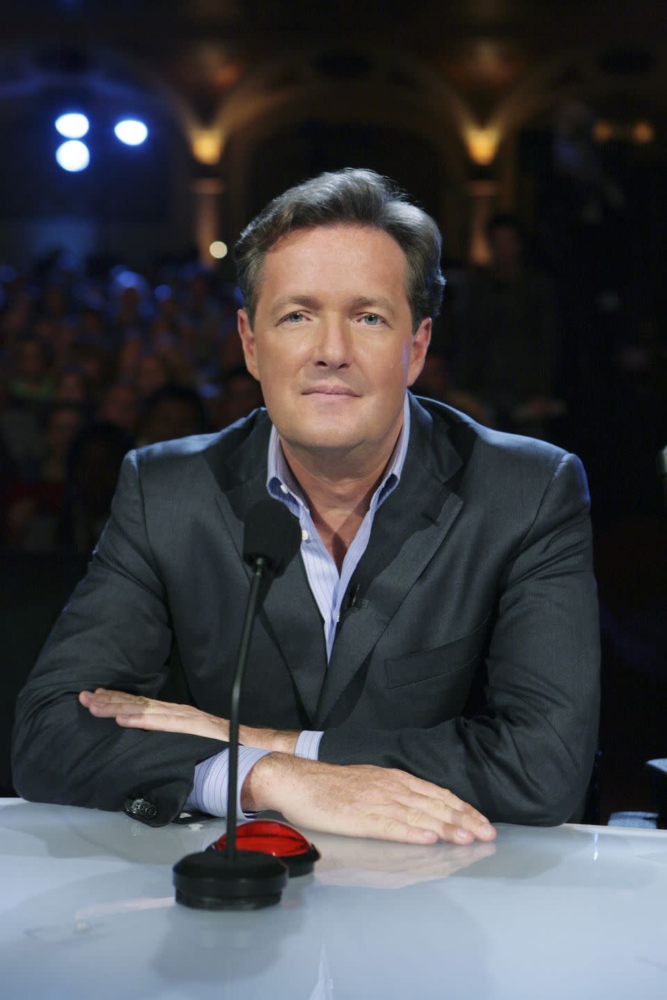 <p>The writer and actor was also among the first judges on the NBC competition series. During his time on the show, he also hosted <em>Britain's Got Talent </em>and <em>Britain's Got More Talent</em> — the former being where he witnessed the rise of singer <strong>Susan Boyle</strong>. He began presenting on the British TV program<em> Good Morning Britain</em> in 2015 but departed earlier this year <a href="https://www.bbc.com/news/entertainment-arts-56334082" rel="nofollow noopener" target="_blank" data-ylk="slk:following his controversial remarks;elm:context_link;itc:0;sec:content-canvas" class="link ">following his controversial remarks</a> made on the show about <strong>Meghan Markle</strong>. </p>