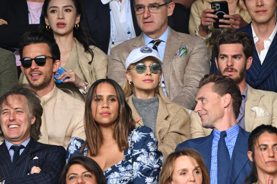 Ariana Grande and Andrew Garfield at Wimbledon