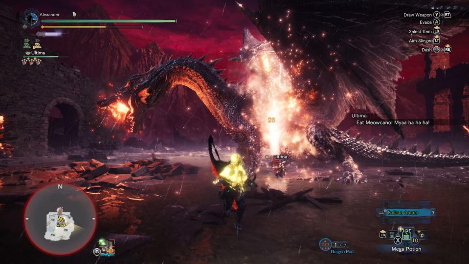 Monster Hunter World Fatalis Attack