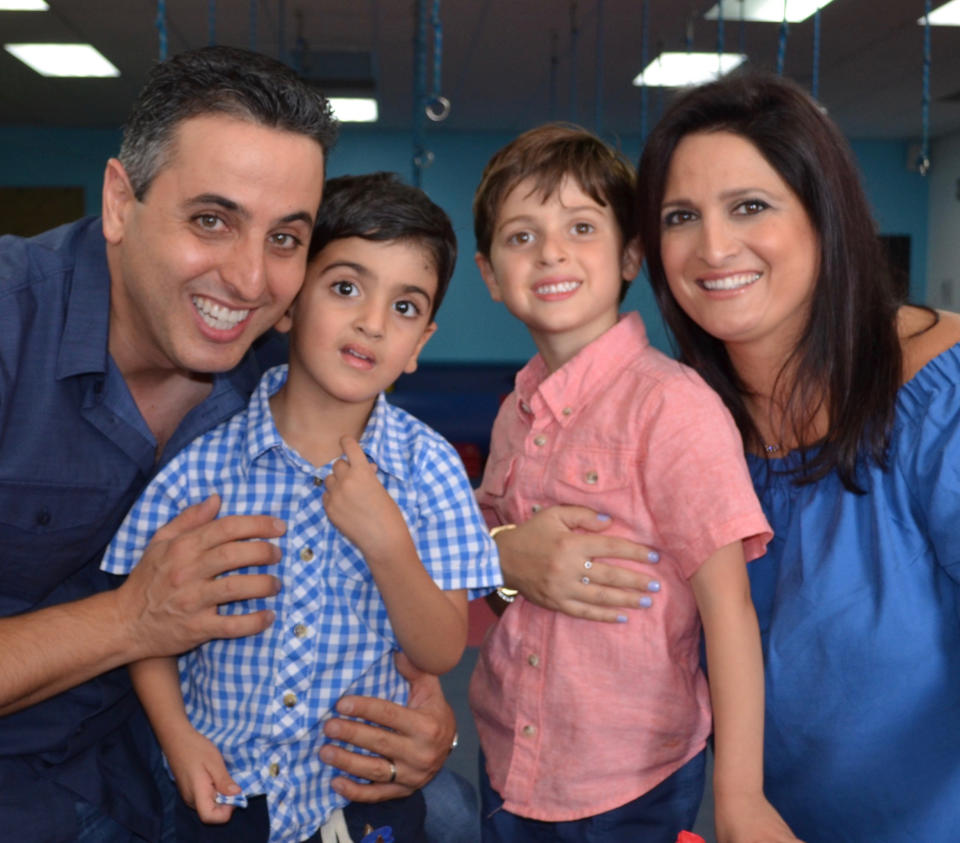 The Kakhoda family. Behdad, Eli, Aaron and Sanam. (Photo: courtesy of the family)