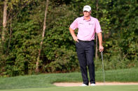 CARMEL, IN - SEPTEMBER 07: Steve Stricker looks on from the green on the third hole during the second round of the BMW Championship at Crooked Stick Golf Club on September 7, 2012 in Carmel, Indiana. (Photo by Chris Chambers/Getty Images)