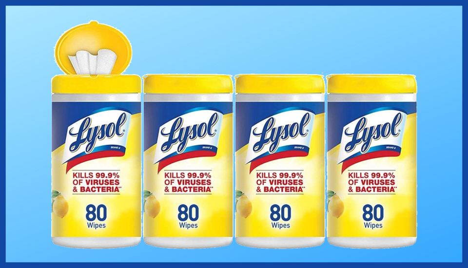 Now's your chance to stock up on Lysol Disinfecting Wipes without paying a fortune. (Photo: Amazon)