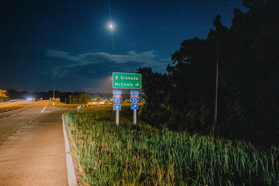 Entrance to Interstate 55 South. (Imani Khayyam for NBC News)