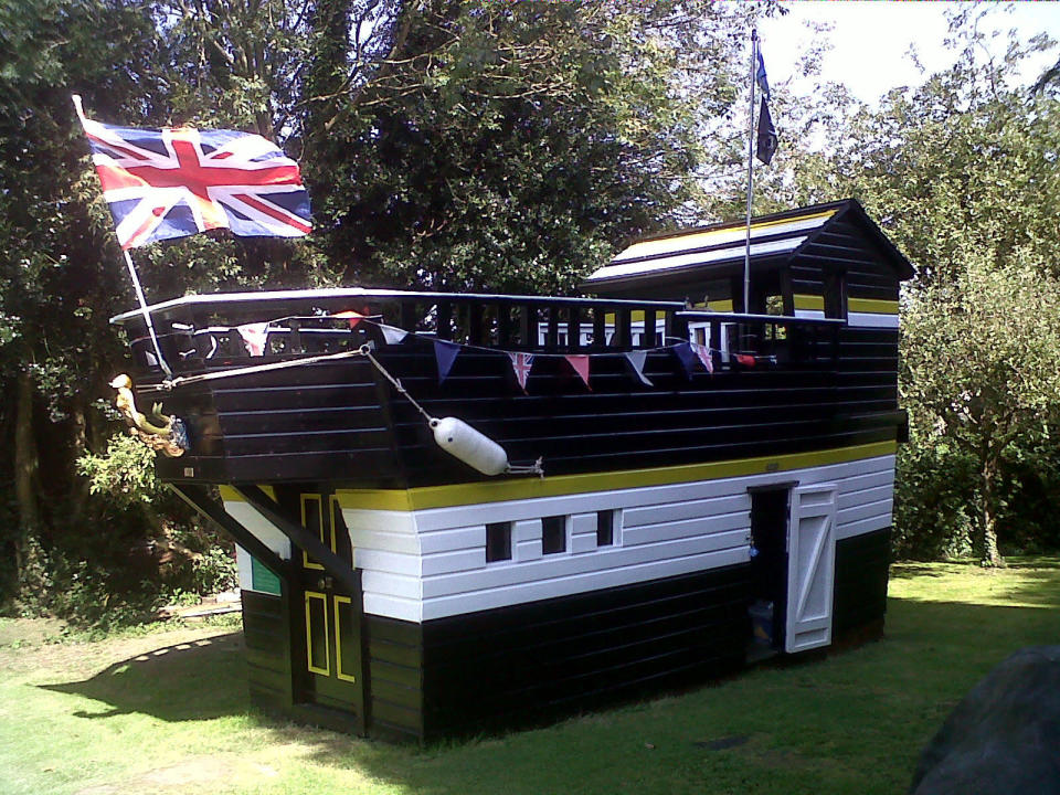 Clare Kapma's shed is inspired by by her love of Lord Nelson's flagship HMS Victory (Shed of the Year)