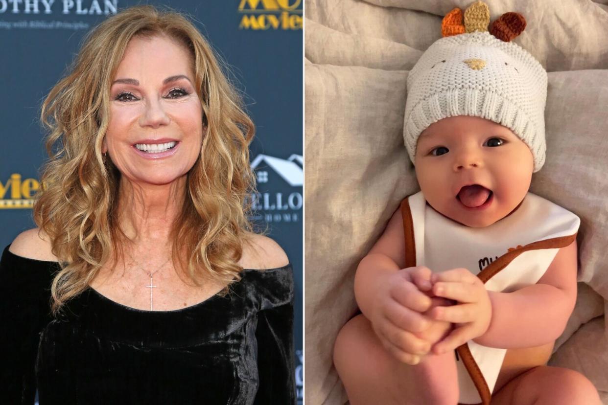 Kathie Lee Gifford Says She's Missing Grandson Frankie on Thanksgiving LOS ANGELES, CALIFORNIA - JANUARY 24: Kathie Lee Gifford attends the 28th Annual Movieguide Awards Gala at Avalon Theater on January 24, 2020 in Los Angeles, California. (Photo by Paul Archuleta/Getty Images); https://www.instagram.com/p/ClXP5OoPMeB/ mrsamerikagifford Verified Our plates (metaphorically and literally) and hearts are so full �� Been gobbling this little �� up every chance we get. Forever overflowing with thankfulness to Jesus for our greatest blessing that is the little Fwanks . ������ #littlebear #babysfirstthanksgiving 18h
