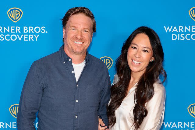 <p>Dimitrios Kambouris/Getty</p> Chip and Joanna Gaines