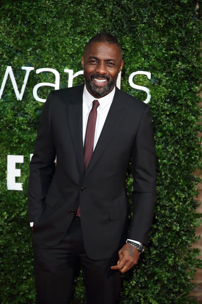 With Beard: Idris Elba