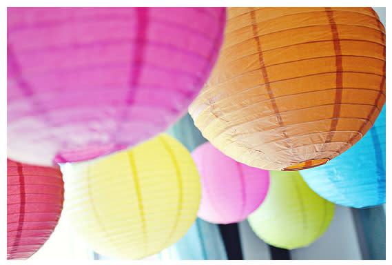 Rainbow Party Paper Lanterns