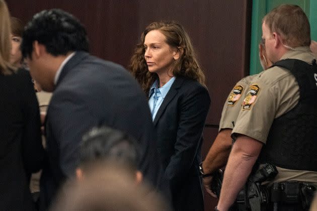 Kaitlin Armstrong enters the courtroom during the first day of her trial at the Blackwell-Thurman Criminal Justice Center on Nov. 1, in Austin, Texas.
