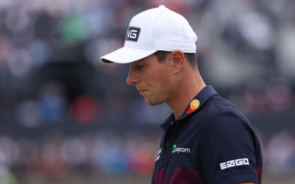 Viktor Hovland is one-over for the day - GETTY IMAGES