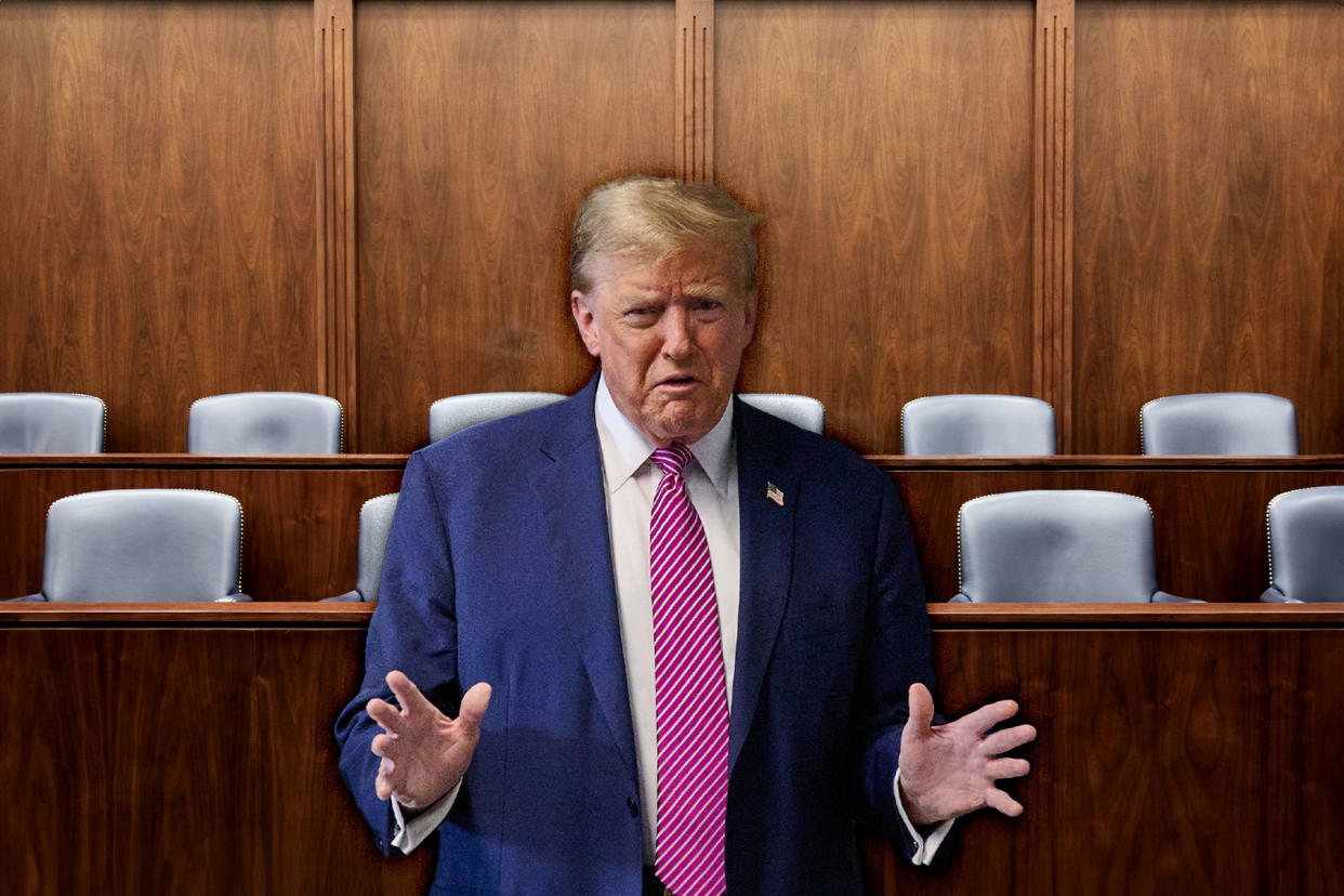 Donald Trump empty jury seats  Photo illustration by Salon/Getty Images