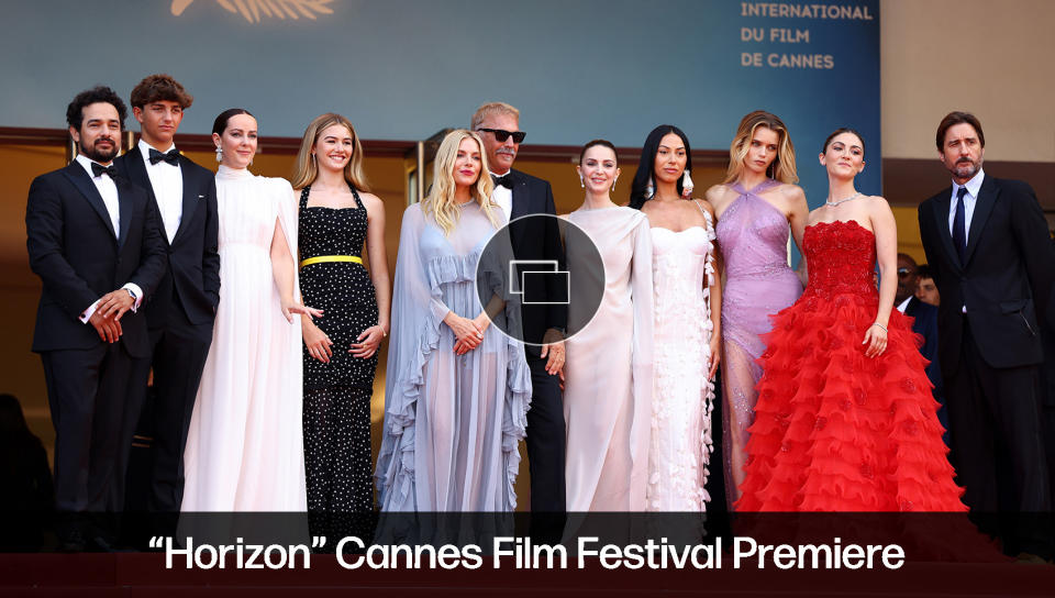 Cannes Film Festival, Horizon, Sienna Miller, Kevin Costner, premiere, red carpet