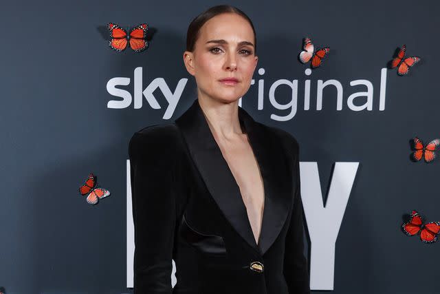 <p>Mike Marsland/WireImage</p> Natalie Portman attends the screening of 'May December' at The Curzon Bloomsbury on Dec. 6, 2023 in London