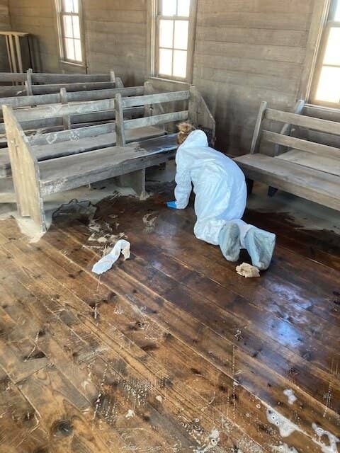 Cleaning up after Alec Baldwin fatally shot Halyna Hutchins on the set of Rust.