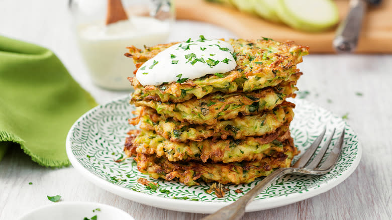 Stack of fritters