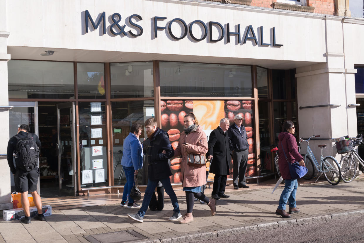 Mark and Spencer Foodhall in Cambridge, UK. Photo: Getty Images