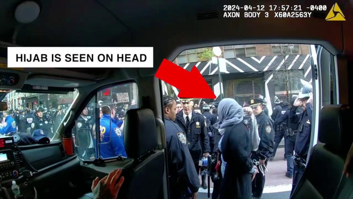 NYPD says officer did not rip off anti-Israel activist’s hijab during arrest: 'Wholly untrue'