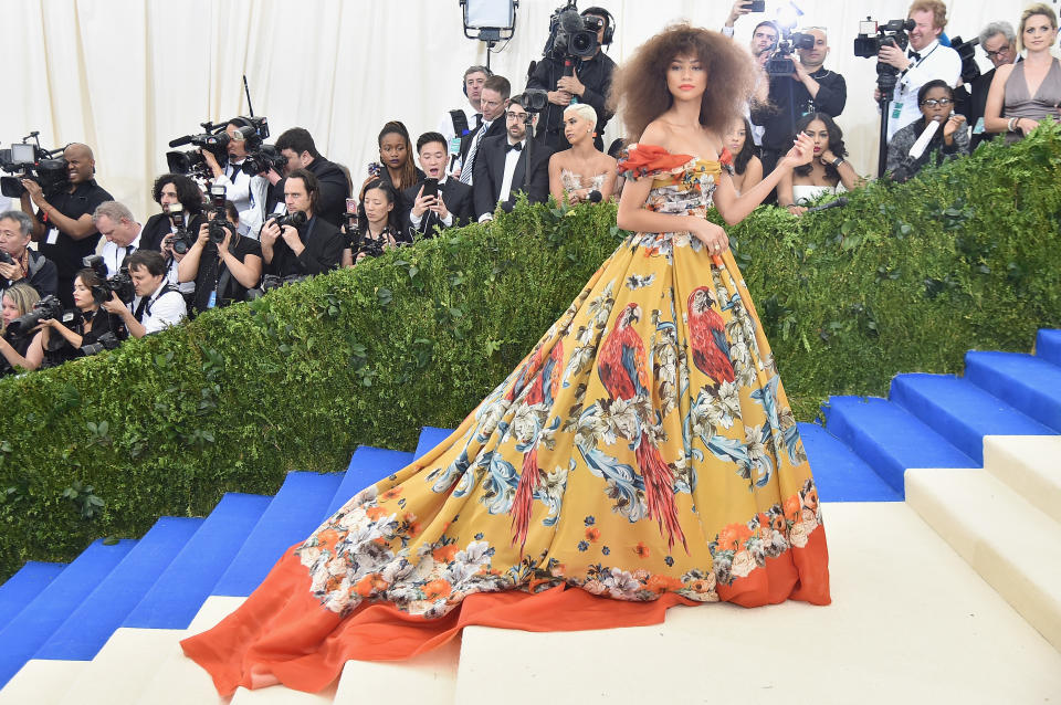 Zendaya at the Met Gala in NYC in 2017