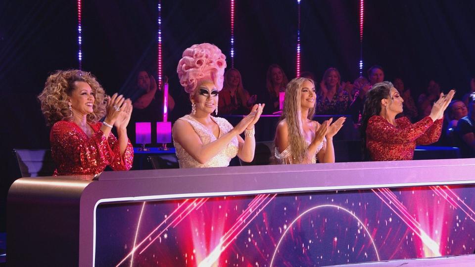 Vanessa Williams, Trixie Mattel, Leona Lewis and Michelle Visage in "Queen of the Universe."