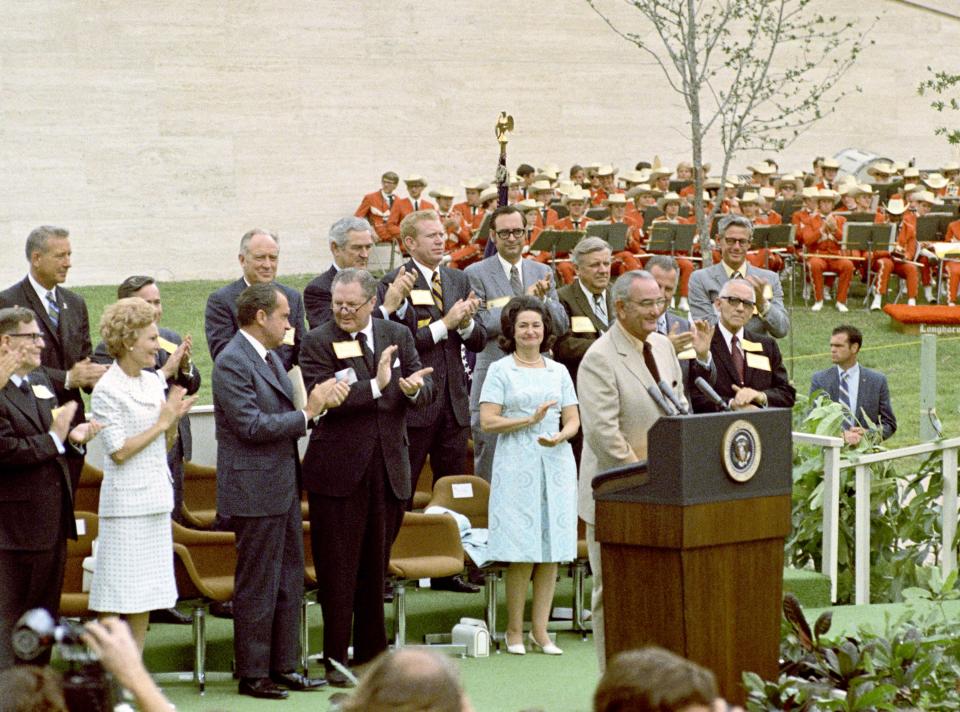 Neal Spelce stage-managed the opening of the LBJ Presidential Library in 1971, which involved all sorts of dignitaries.