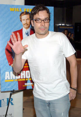 Jimmy Fallon at the New York premiere of Dreamworks' Anchorman