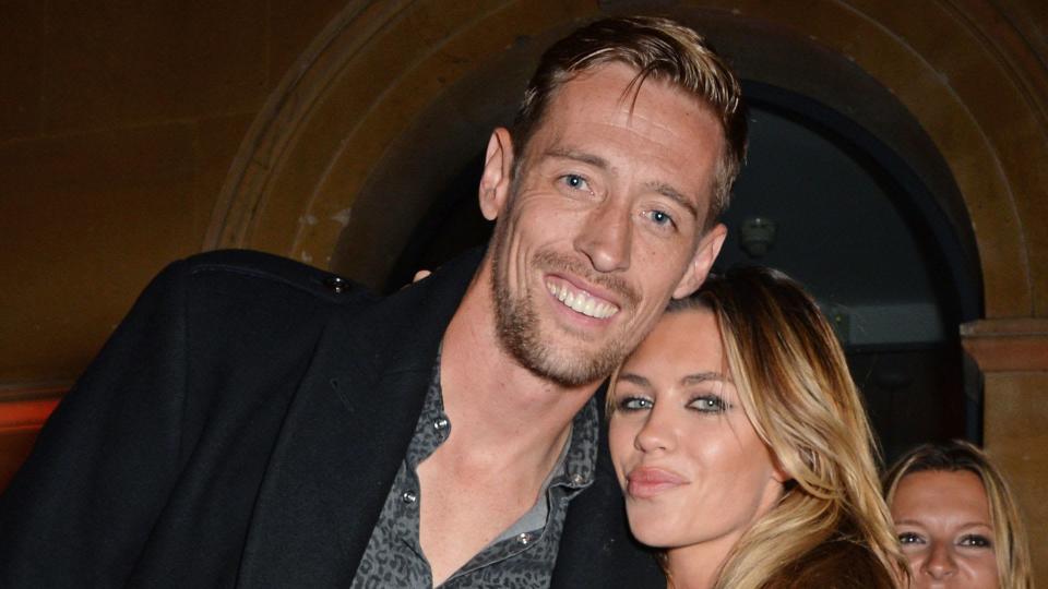 peter crouch abbey clancy smiling 