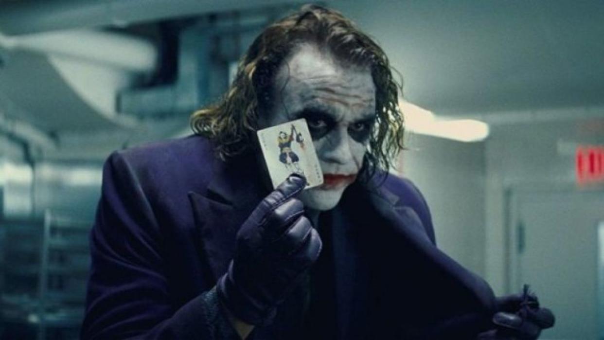  Heath Ledger as The Joker. 