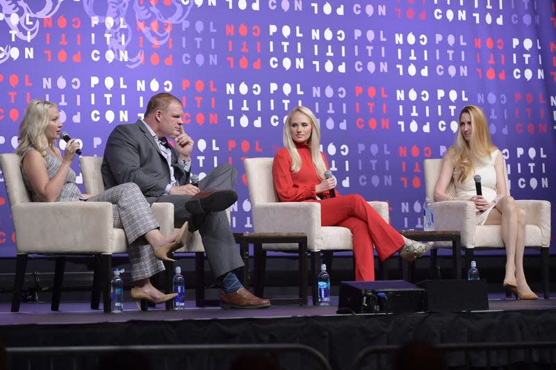 NASHVILLE, TENNESSEE - OCTOBER 26: (L-R) Elisha Krauss, mayor Glenn Jacobs, Tomi Lahren and Ann Coulter speak onstage during the 2019 Politicon at Music City Center on October 26, 2019 in Nashville, Tennessee. - Photo: Jason Kempin (Getty Images)