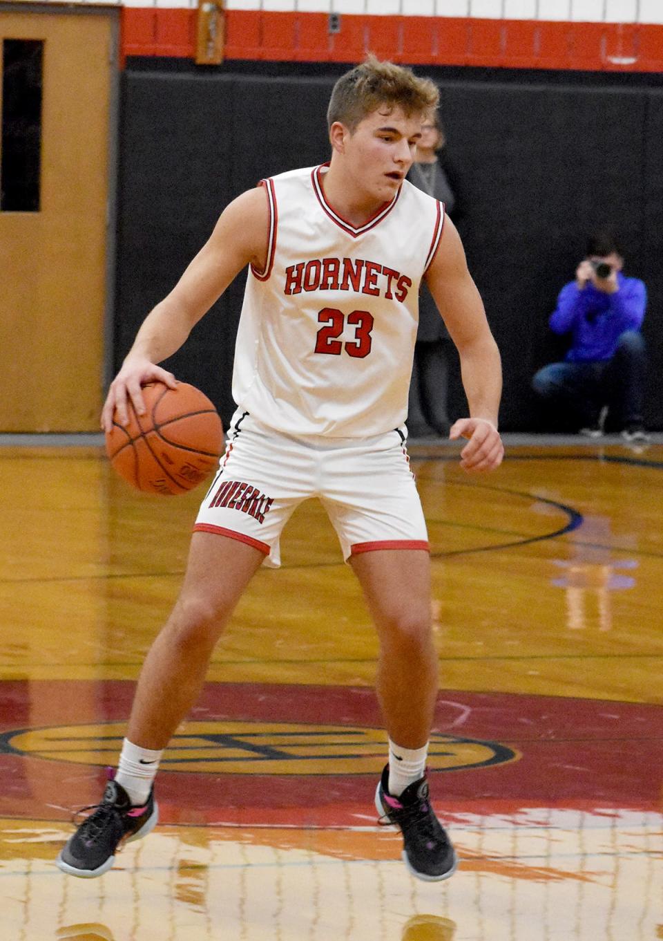 Joey Taraschuk of Honesdale has been named a tri-captain of this year's Hornet hoops squad.