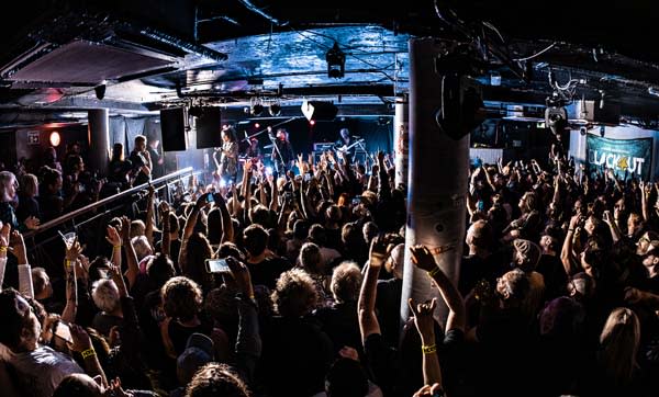 Motley Crue onstage at The Underworld