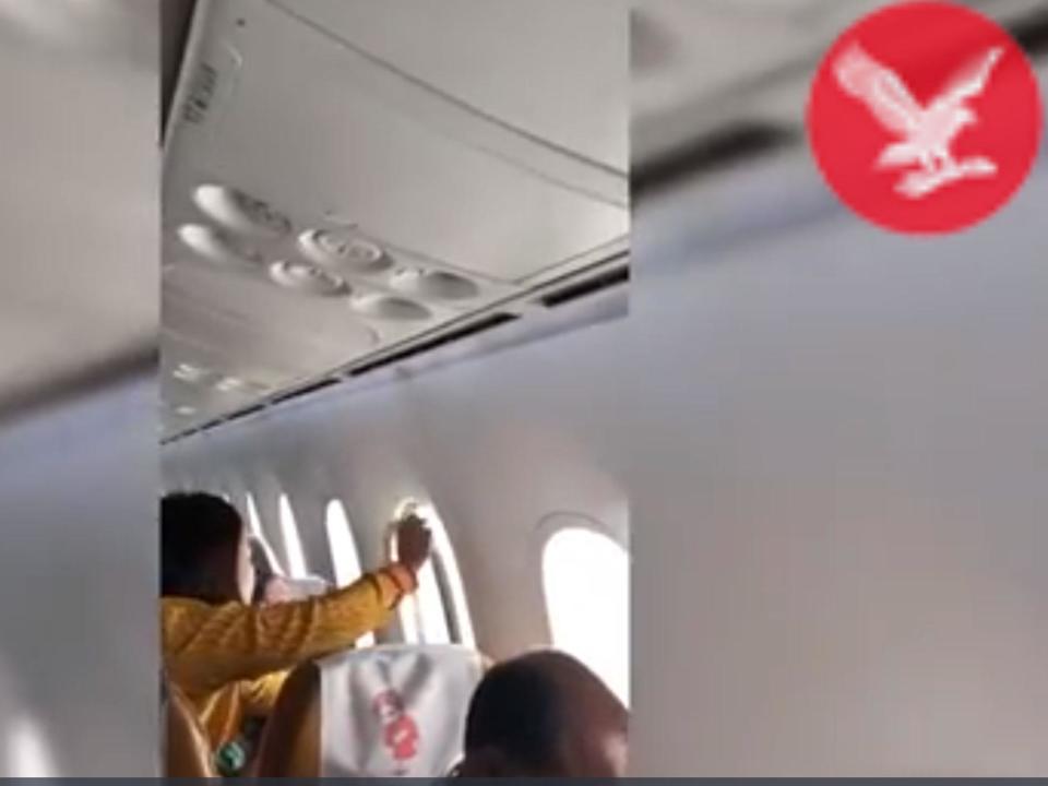 Video shows panic as window falls off due to turbulence during packed Air India flight