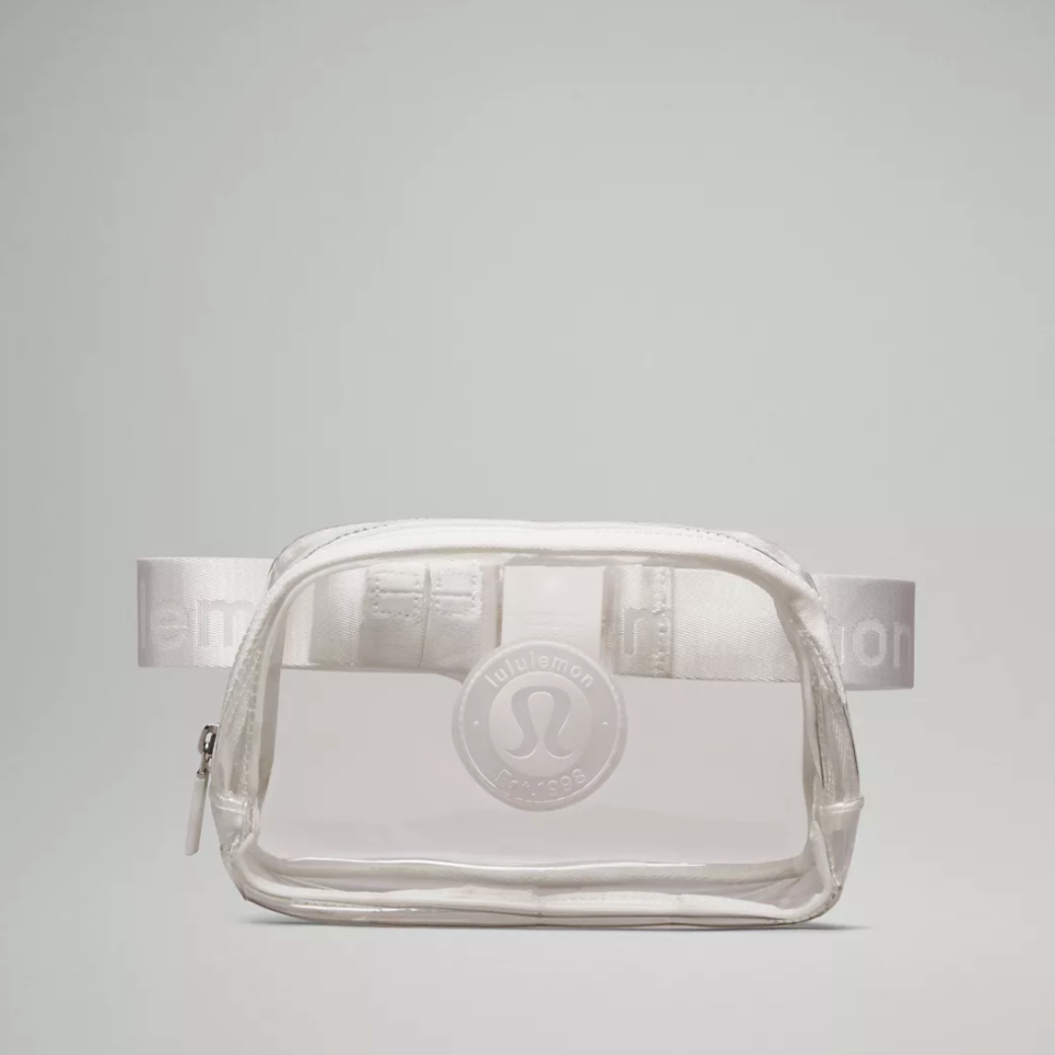 <p><a href="https://go.redirectingat.com?id=74968X1596630&url=https%3A%2F%2Fshop.lululemon.com%2Fp%2Fbags%2FClear-Belt-Bag-Logo-1L%2F_%2Fprod11520032&sref=https%3A%2F%2Fwww.prevention.com%2Ffitness%2Fworkout-clothes-gear%2Fa61084975%2Flululemon-belt-bag-restock-summer-2024%2F" rel="nofollow noopener" target="_blank" data-ylk="slk:Shop Now;elm:context_link;itc:0;sec:content-canvas" class="link ">Shop Now</a></p><p>Everywhere Belt Bag 1L Clear</p><p>lululemon.com</p><p>$38.00</p>