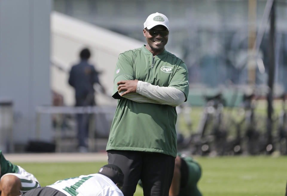 The antithesis of predecessor Rex Ryan in terms of demeanor, New York Jets head coach Todd Bowles is a steady captain. (AP)