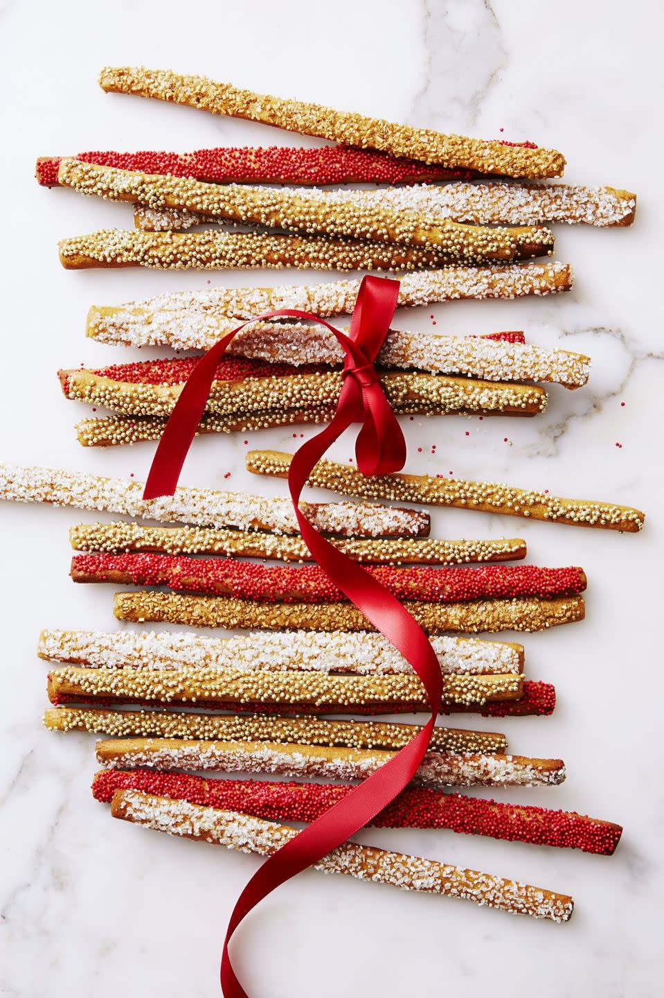 Tied Gingerbread Wands