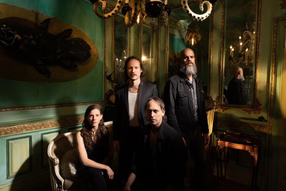 BARONESS: (From left) Gina Gleason (lead guitar/ background vocals), Nick Jost (bass), John Baizley (guitar and vocals) and Sebastian Thomson (drums)