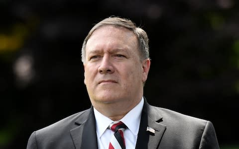 Mike Pompeo said he was closely watching the developments in Yemen - Credit: UPI / Barcroft Images