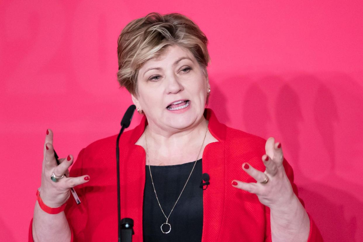 Emily Thornberry during the Labour leadership husting at the ACC Liverpool: PA