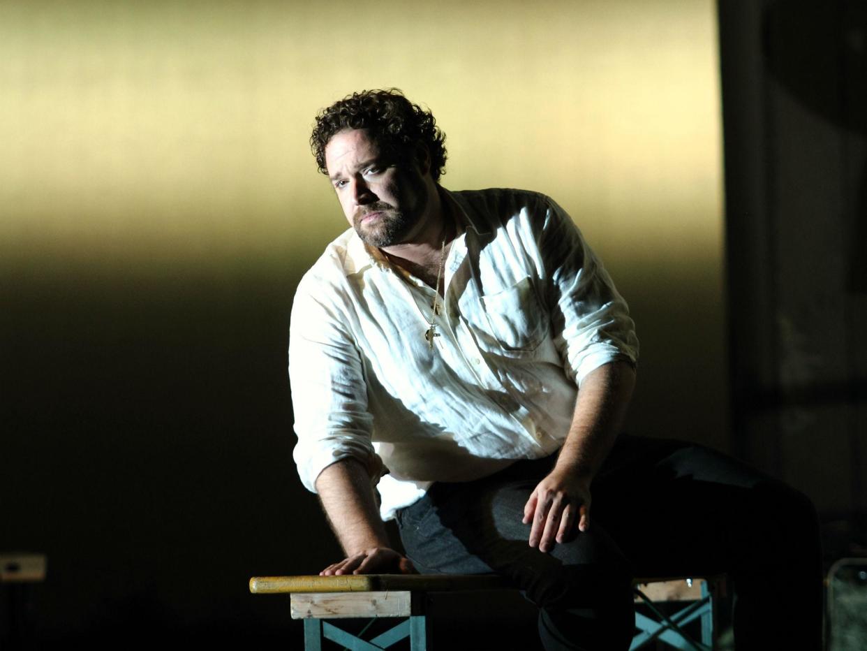 Bryan Hymel as the seducer Turiddu in Mascagni's 'Cavalleria Rusticana' at the Royal Opera House: Catherine Ashmore