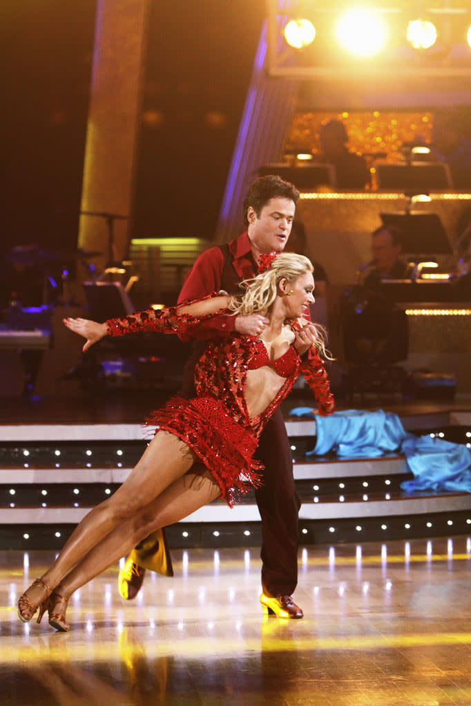 Kym Johnson and Donny Osmond perform on "Dancing with the Stars."