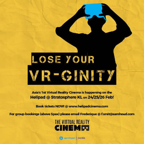 Enjoy a whole new level of movie experience with the first ever VR cinema in Malaysia