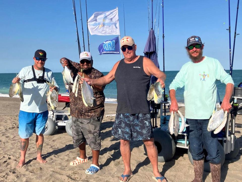 Chris Mansfield (Reel Healin' Outdoors) had a productive surf-fishing group this week.