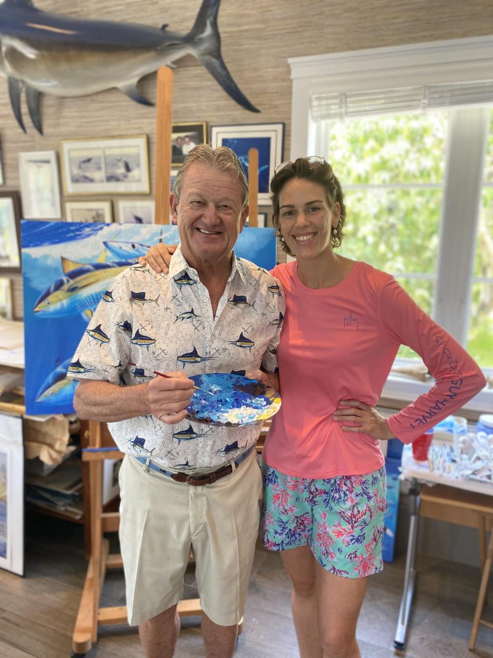 Guy Harvey, with his daughter, Jessica, is a renowned conservationist, marine wildlife artist, scientist, author and entrepreneur. Both will speak at The Breakers Monday.