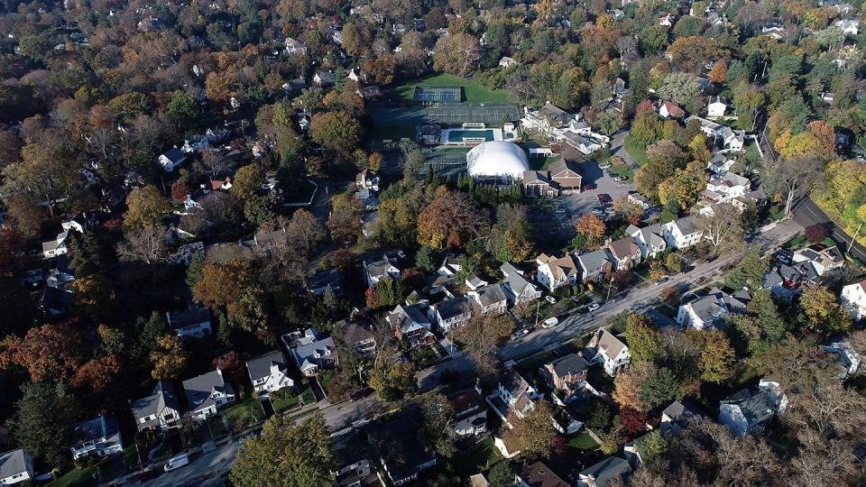 Drone image of the Bronxville Field Club in Bronxville on Tuesday, November 7, 2023.