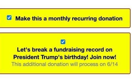 Trump campaign fundraising