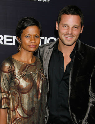 Justin Chambers and wife Keisha at the Los Angeles premiere of New Line Cinema's Rendition