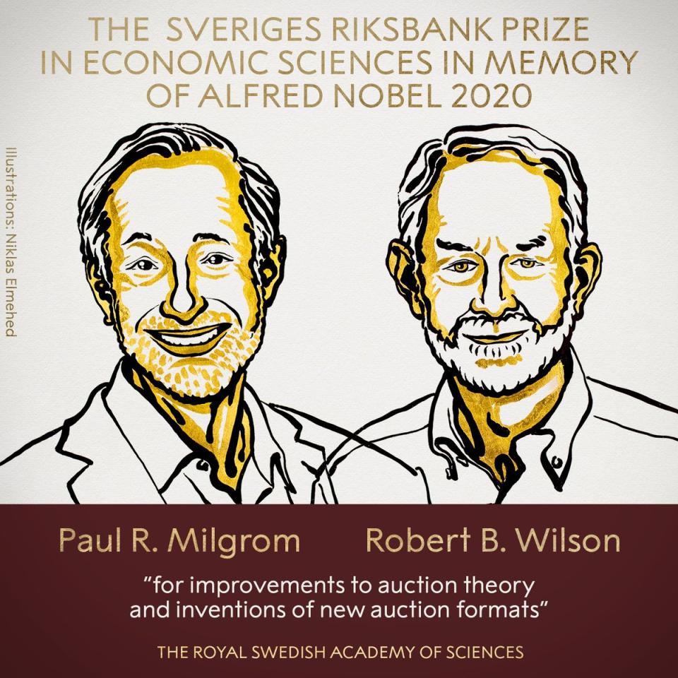 The winners of the Nobel Prize in economic sciences have been announced. Photo: Nobel Prize