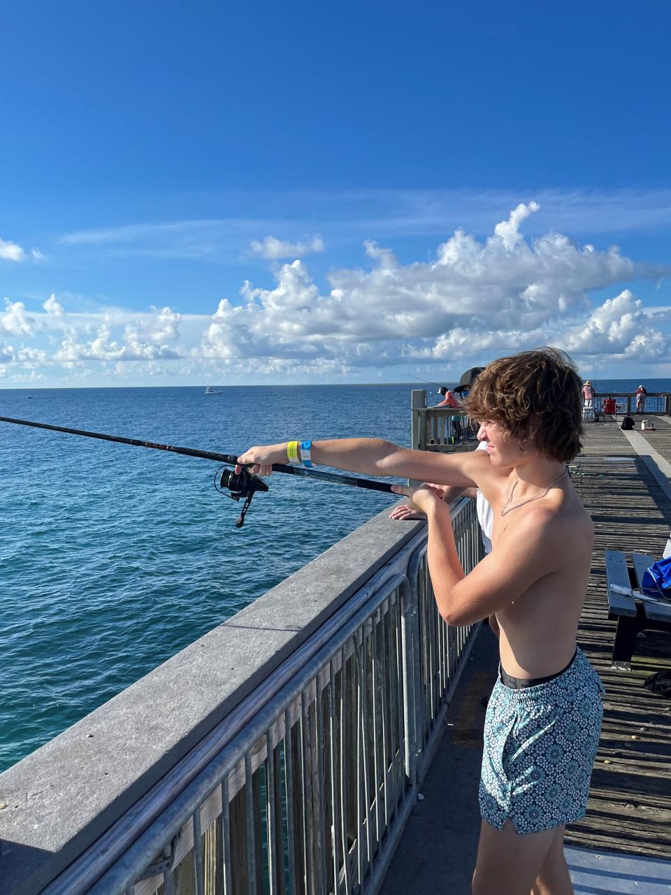 Maverick Siebert, 14, flew into Pensacola from San Antonio with his family for a long weekend of light fishing and vacation time. They were thrilled to find out it was Blue Angels weekend.